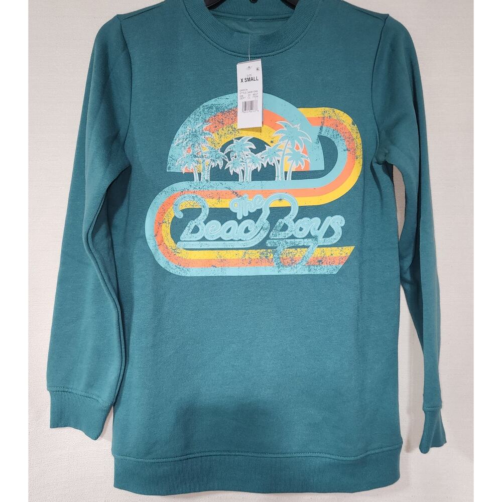 The Beach boy's Green sweatshirt women's XS-Faded